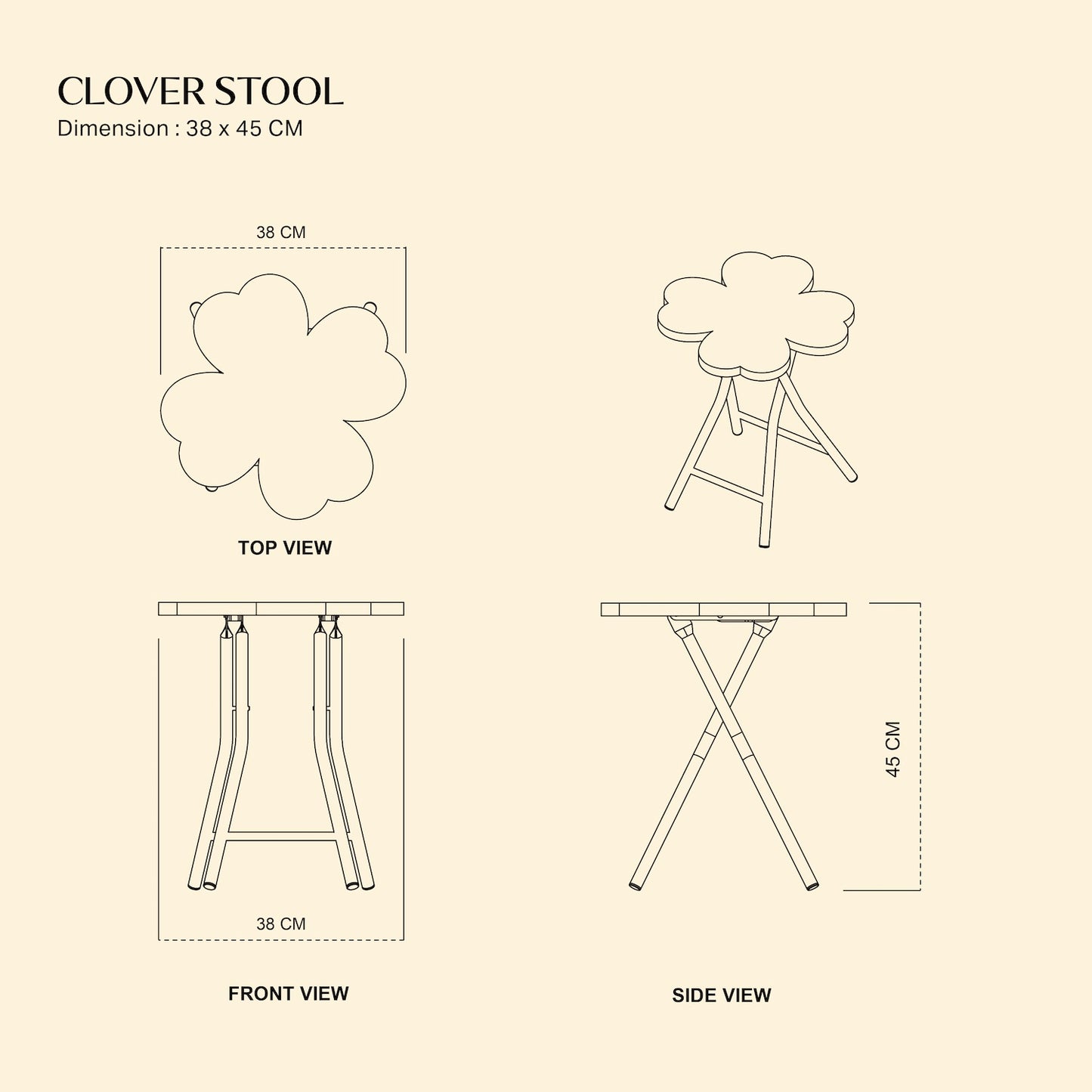 Clover Stool