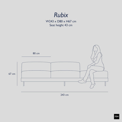 Rubix Outdoor 3 seats