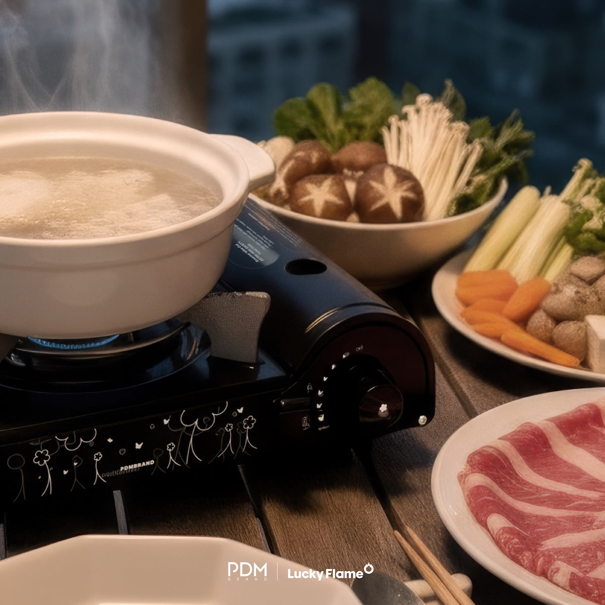 🔥 Dok Mai Fire – PDM x Lucky Flame (Portable Gas Cooker)