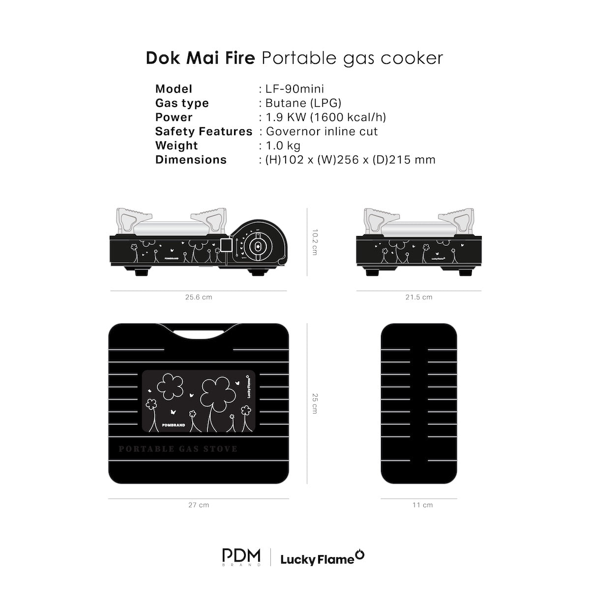 🔥 Dok Mai Fire – PDM x Lucky Flame (Portable Gas Cooker)