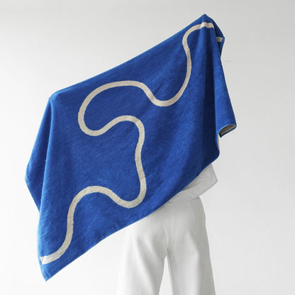 Towel Design Matter - Flume (Champagne x Cerulean Blue)